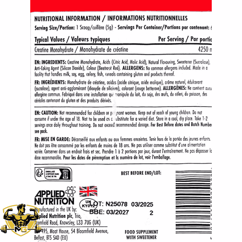Applied Nutrition BodyFuel Creatine Monohydrate