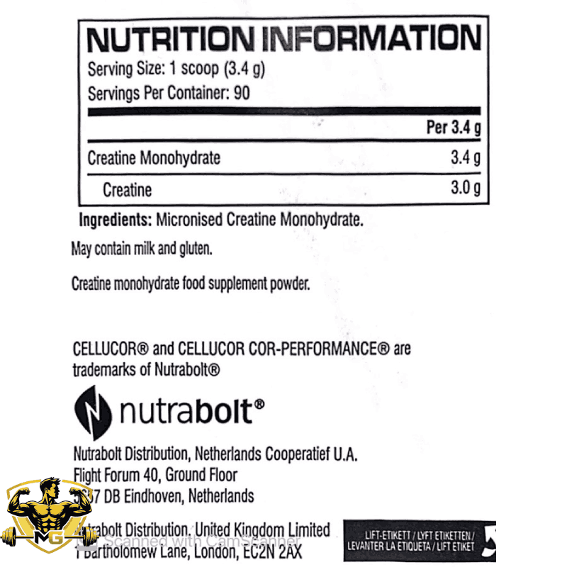 CELLUCOR COR PERFORMANCE CREATINE
