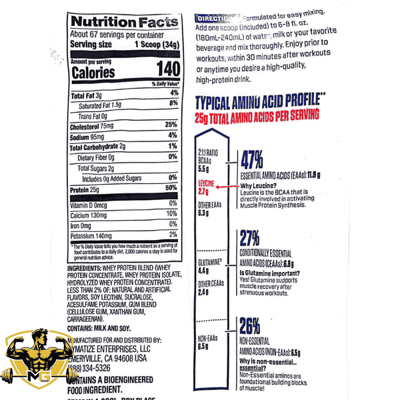 Dymatize Elite Whey Protein