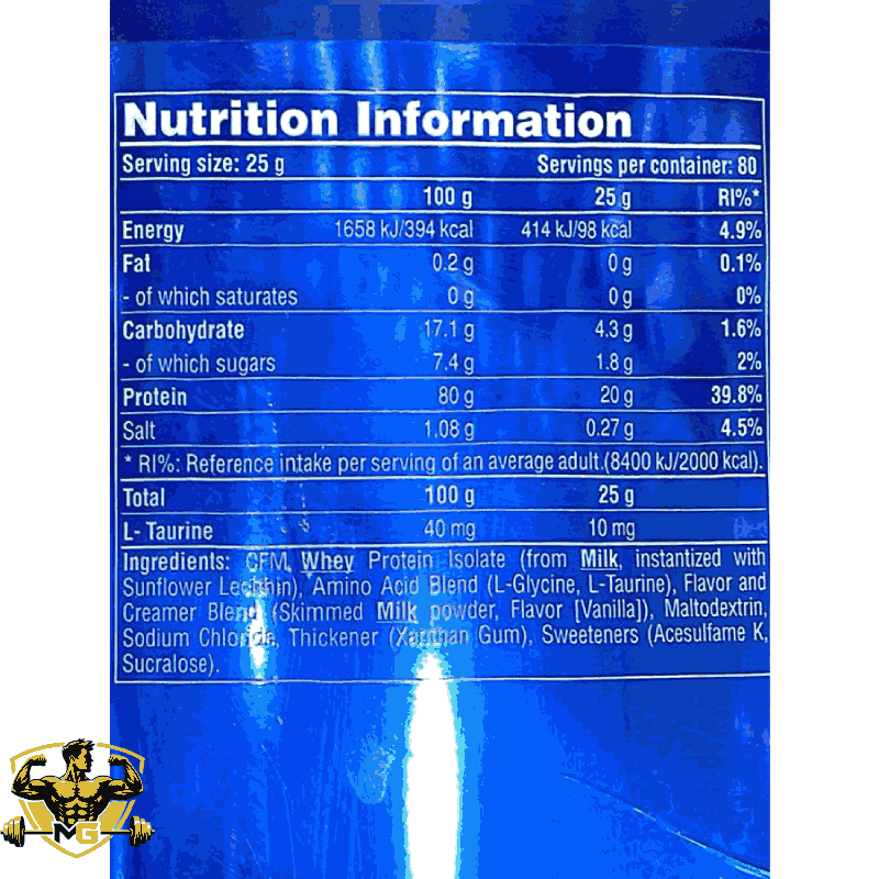 Galvanize 100 Isolate Protein