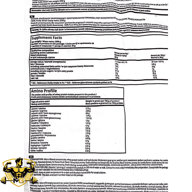 IHS 100% pure whey protein