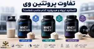 تفاوت پروتئین وی کنسانتره، ایزوله و هیدرولیزه